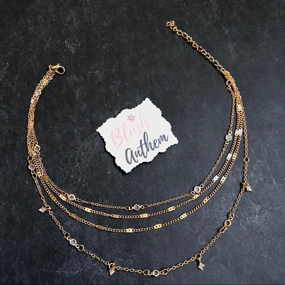 3/$25⚡️layered drops chain necklace - Picture 2 of 5